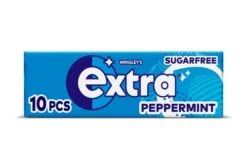 Extra Peppermint Sugarfree Chewing Gum 10 Pieces Pack Size: 1 X 30 (10 Pellets)
