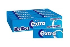 Extra Peppermint Sugarfree Chewing Gum 10 Pieces Pack Size: 1 X 30 (10 Pellets) -Snack Store 101018 3