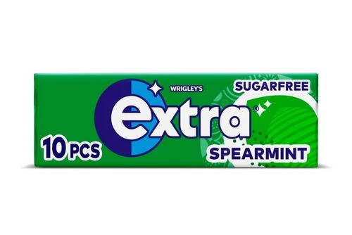 Wrigley's Extra Spearmint Chewing Gum Sugar Free 10 Pieces Pack Size: 1 X 30 (10 Pellets) 3 Wrigley's Extra Spearmint Chewing Gum Sugar Free 10 Pieces Pack Size: 1 X 30 (10 Pellets)