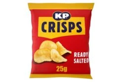 KP Ready Salted Crisps 25g Pack Size: 1 X 48