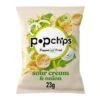 Popchips Sour Cream & Onion Crisps 23g Pack Size: 1 X 24