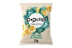 Popchips Sea Salt & Vinegar Crisps 23g Pack Size: 1 X 24