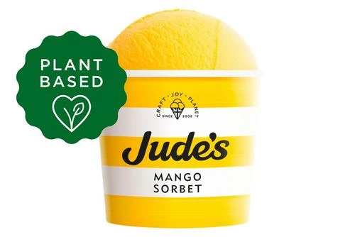 Jude's Mango Fruit Sorbet Pack Size: 24 X 100ml 3 Jude's Mango Fruit Sorbet Pack Size: 24 X 100ml