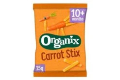Organix Carrot Stix Organic Finger Food Toddler Snack Corn Puffs 15g Pack Size: 6 X 15g