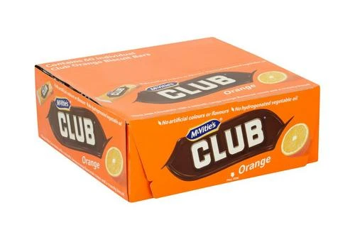 McVitie's Club Orange CDU (60 X 22g) Pack Size: 60 X 22g 3 McVitie's Club Orange CDU (60 X 22g) Pack Size: 60 X 22g