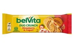 Belvita Breakfast Duo Crunch Strawberry Yogurt Biscuits 50.6g Pack Size: 18 X 50.6g