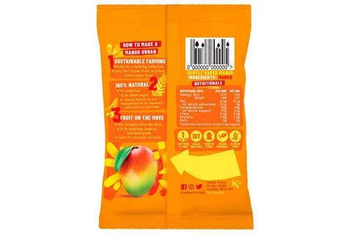 Urban Fruit Gently Baked Mango 35g Pack Size: 14 X 35g 4 Urban Fruit Gently Baked Mango 35g Pack Size: 14 X 35g - Image 2