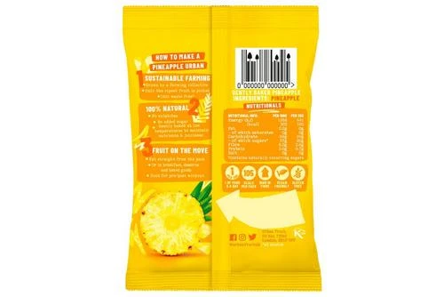 Urban Fruit Gently Baked Pineapple 35g Pack Size: 14 X 35g 4 Urban Fruit Gently Baked Pineapple 35g Pack Size: 14 X 35g - Image 2