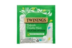 Twinings Refresh Double Mint Mesh Tea Pyramids String & Tagged Enveloped Pack Size: 4 X 15 -Snack Store 110626 2