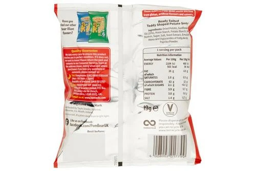 Pom Bear Original Crisps 19g Pack Size: 1 X 36 5 Pom Bear Original Crisps 19g Pack Size: 1 X 36 - Image 3