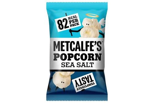 Metcalfe's Popcorn Sea Salt Pack Size: 24 X 17g 3 Metcalfe's Popcorn Sea Salt Pack Size: 24 X 17g