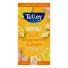 Tetley Lemon & Ginger String Tag Tea Bag Pack Size: 6 X 25 2 Tetley Lemon & Ginger String Tag Tea Bag Pack Size: 6 X 25 -Snack Store 114028 1