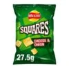 Walkers Squares Cheese & Onion Snack Crisps 27.5g Pack Size: 32 X 27.5g -Snack Store 114763 1