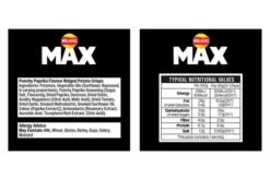 Walkers Max Punchy Paprika Crisps 50g Pack Size: 24 X 50g -Snack Store 114771 4