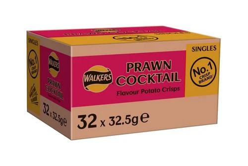 Walkers Prawn Cocktail Crisps 32.5g Pack Size: 32 X 32.5g 7 Walkers Prawn Cocktail Crisps 32.5g Pack Size: 32 X 32.5g - Image 5