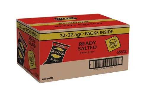 Walkers Ready Salted Crisps 32.5g Pack Size: 32 X 32.5g 7 Walkers Ready Salted Crisps 32.5g Pack Size: 32 X 32.5g - Image 5