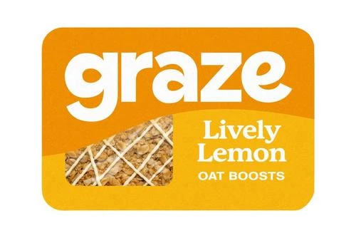 Graze Flapjack Lively Lemon 53g Pack Size: 9 X 53g 3 Graze Flapjack Lively Lemon 53g Pack Size: 9 X 53g