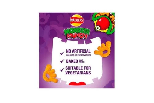 Walkers Monster Munch Pickled Onion Snacks 40g Pack Size: 30 X 40g 7 Walkers Monster Munch Pickled Onion Snacks 40g Pack Size: 30 X 40g - Image 5
