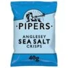Pipers Anglesey Sea Salt Crisps 40g Pack Size: 24 X 40g -Snack Store 118844 1