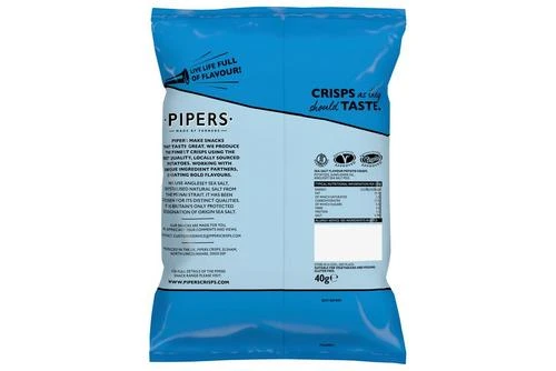 Pipers Anglesey Sea Salt Crisps 40g Pack Size: 24 X 40g 5 Pipers Anglesey Sea Salt Crisps 40g Pack Size: 24 X 40g - Image 3