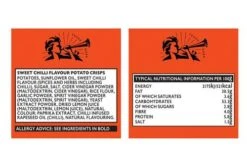 Pipers Biggleswade Sweet Chilli Crisps 40g Pack Size: 24 X 40g 10 Pipers Biggleswade Sweet Chilli Crisps 40g Pack Size: 24 X 40g -Snack Store 118845 4