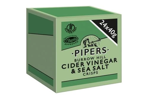 Pipers Burrow Hill Cider Vinegar & Sea Salt Crisps 40g Pack Size: 24 X 40g 7 Pipers Burrow Hill Cider Vinegar & Sea Salt Crisps 40g Pack Size: 24 X 40g - Image 5