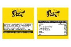 Pipers Lye Cross Cheddar & Onion Crisps 40g Pack Size: 24 X 40g -Snack Store 118848 4