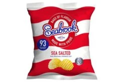 Seabrook Crinkle Crisps Sea Salted 18g Gluten Free Pack Size: 50 X 18g