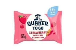 Quaker Porridge To Go Mixed Berries Breakfast Bar 55g Pack Size: 12 X 55g