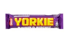 Yorkie Milk Chocolate Bar With Raisin And Biscuit 44g Pack Size: 24 X 44g