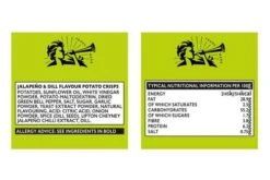 Pipers Upton Cheyney Jalapeño & Dill Crisps 40g Pack Size: 24 X 40g 10 Pipers Upton Cheyney Jalapeño & Dill Crisps 40g Pack Size: 24 X 40g -Snack Store 123703 4