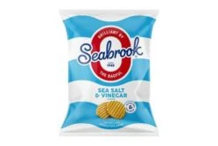 Seabrook Crinkle Cut Sea Salt & Vinegar Flavour Potato Crisps Pack Size: 32 X 31.8g