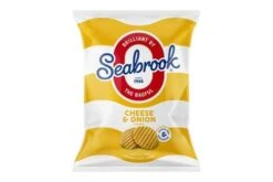 Seabrook Crinkle Cut Cheese & Onion Flavour Potato Crisps Pack Size: 32 X 31.8g