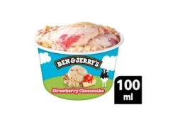 Ben & Jerry's Strawberry Cheesecake Ice Cream 100ml Pack Size: 12 X 100ml