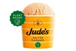Jude's Vegan Salted Caramel Ice Cream Tub Pack Size: 24 X 100ml