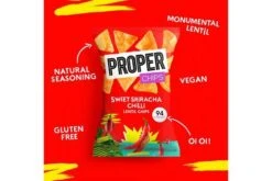 Properchips Sweet Sriracha & Chilli Lentil Chips 20g Pack Size: 24 X 20g 9 Properchips Sweet Sriracha & Chilli Lentil Chips 20g Pack Size: 24 X 20g -Snack Store 128926 4