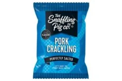 The Snaffling Pig Co Pork Crackling Perfectly Salted 45g Pack Size: 50 X 45g