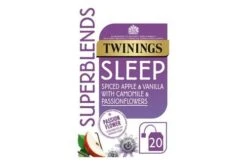 Twinings Superblends Sleep Spiced Apple & Vanilla With Camomile & Passionflowers 30g Pack Size: 4 X 20 X 30g