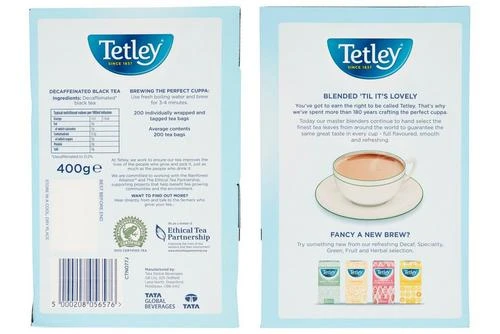 Tetley Decaf String & Tag Envelopes Pack Size: 1 X 200 4 Tetley Decaf String & Tag Envelopes Pack Size: 1 X 200 - Image 2