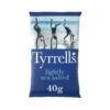 Tyrrells Lightly Sea Salted Crisps 40g Pack Size: 24 X 40g