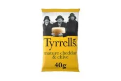 Tyrrells Mature Cheddar & Chive Crisps 40g Pack Size: 24 X 40g