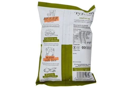Tyrrells Vegetable Crisps 40g Pack Size: 24 X 40g 5 Tyrrells Vegetable Crisps 40g Pack Size: 24 X 40g - Image 3