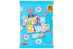 Fox's Party Rings Minis Pack Size: 6 X 10 X 21g