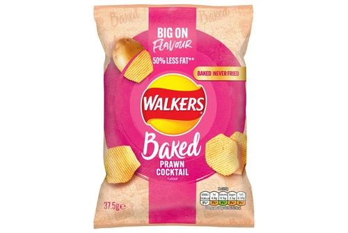 Walkers Baked Prawn Cocktail Snacks 37.5g Pack Size: 32 X 37.5g 4 Walkers Baked Prawn Cocktail Snacks 37.5g Pack Size: 32 X 37.5g - Image 2