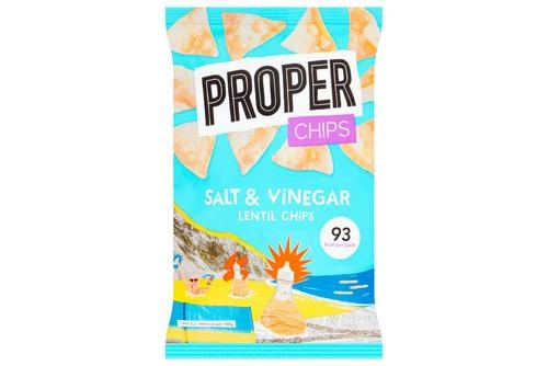 Properchips Salt & Vinegar Lentil Chips Pack Size: 24 X 20g 4 Properchips Salt & Vinegar Lentil Chips Pack Size: 24 X 20g - Image 2