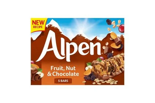 Alpen Cereal Bar Fruit & Nut With Milk Chocolate Multipack Pack Size: 10 X 5 X 29g 4 Alpen Cereal Bar Fruit & Nut With Milk Chocolate Multipack Pack Size: 10 X 5 X 29g - Image 2