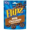 Flipz Milk Chocolate Pretzels Pack Size: 6 X 90g