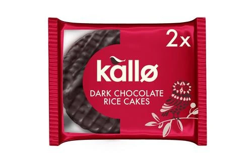 Kallo 2 Dark Chocolate Rice Cakes 33g Pack Size: 1 X 30 3 Kallo 2 Dark Chocolate Rice Cakes 33g Pack Size: 1 X 30