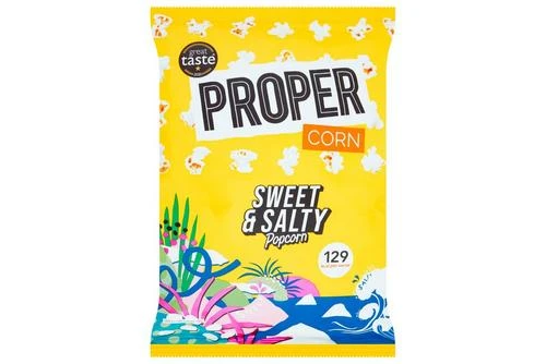 Propercorn Sweet & Salty Popcorn Pack Size: 8 X 90g 4 Propercorn Sweet & Salty Popcorn Pack Size: 8 X 90g - Image 2