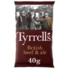 Tyrrells Beef & Ale Crisps 40g Pack Size: 24 X 40g -Snack Store 134434 1